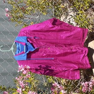 Vintage Reversible Button Up Windbreaker Jacket, No Size Tags